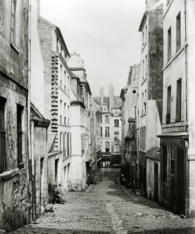 Rue du Bon-Puits、Rue Traversine、パリ、1858-78 作： Charles Marville